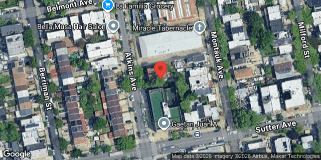 Aerial map of 263 ATKINS AVENUE, Brooklyn