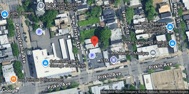 Aerial map of 293 NEW JERSEY AVENUE, Brooklyn