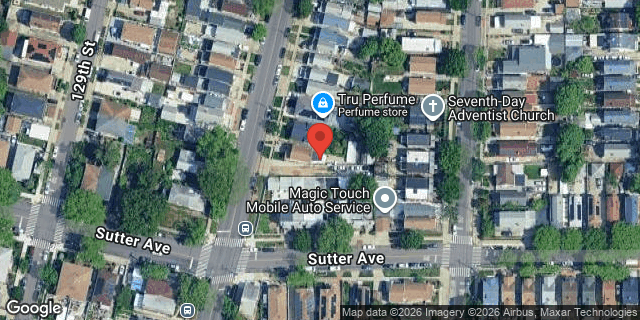 Aerial map of 119-83 130 STREET, Queens
