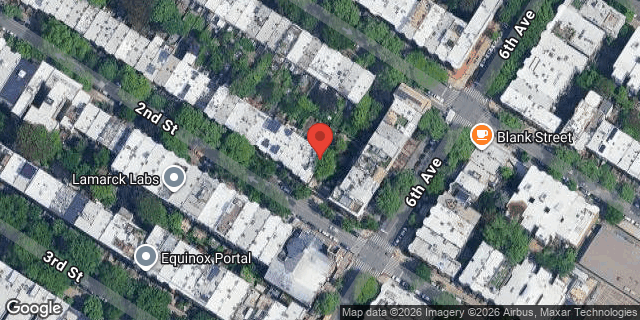 Aerial map of 417 2 STREET, Brooklyn