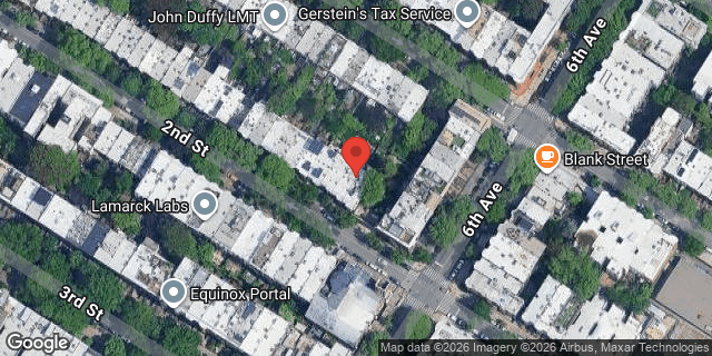Aerial map of 415 2 STREET, Brooklyn