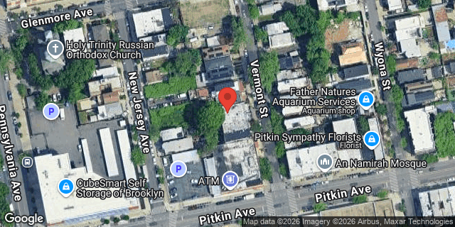 Aerial map of 288 VERMONT STREET, Brooklyn