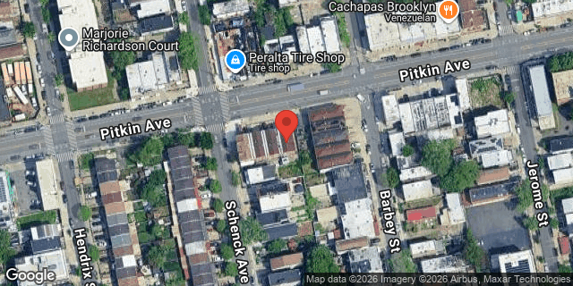 Aerial map of 2282 PITKIN AVENUE, Brooklyn