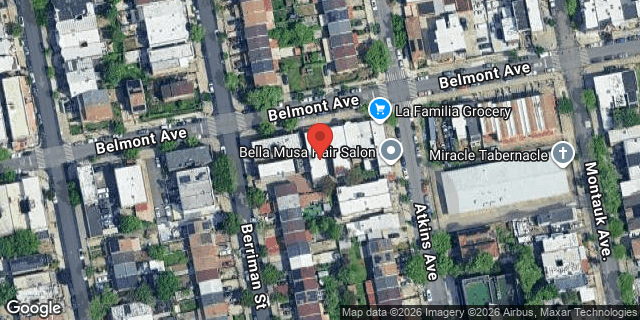 Aerial map of 826 BELMONT AVENUE, Brooklyn