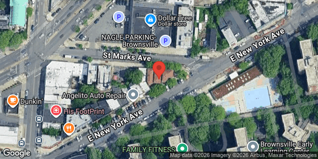 Aerial map of 1577 EAST NEW YORK AVENUE, Brooklyn