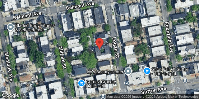 Aerial map of 536 LOGAN STREET, Brooklyn