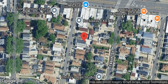 Aerial map of 126-19 INWOOD STREET, Queens