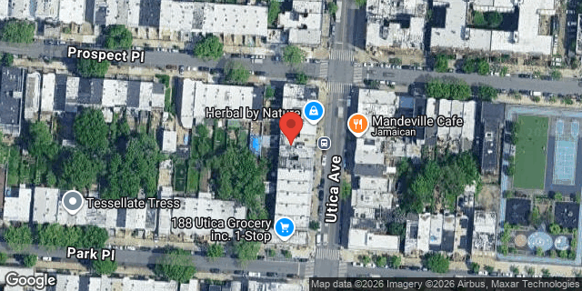 Aerial map of 172 UTICA AVENUE, Brooklyn