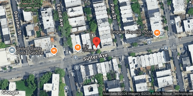 Aerial map of 1279 SUTTER AVENUE, Brooklyn
