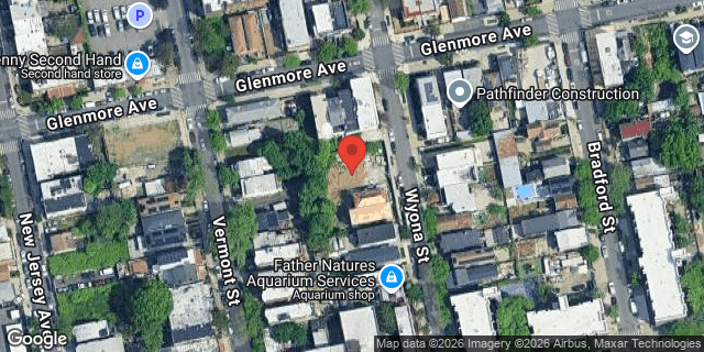 Aerial map of 234 WYONA STREET, Brooklyn