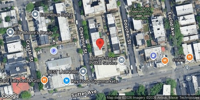 Aerial map of 559 CHESTNUT STREET, Brooklyn