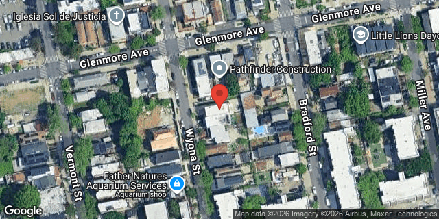 Aerial map of 233 WYONA STREET, Brooklyn