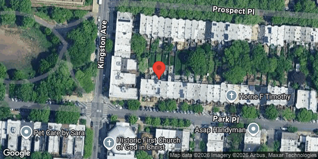 Aerial map of 1099 PARK PLACE, Brooklyn