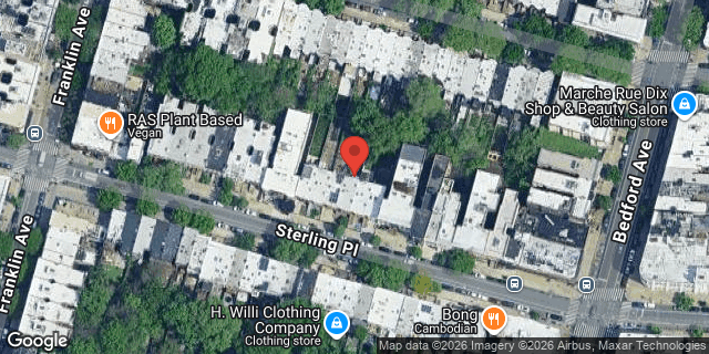Aerial map of 695 STERLING PLACE, Brooklyn