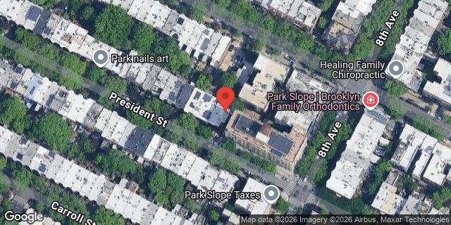 Aerial map of 873 PRESIDENT STREET, Brooklyn