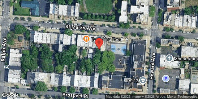 Aerial map of 1434 ST MARKS AVENUE, Brooklyn