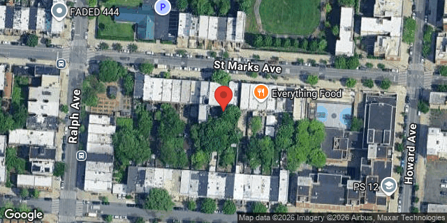 Aerial map of 1420 ST MARKS AVENUE, Brooklyn