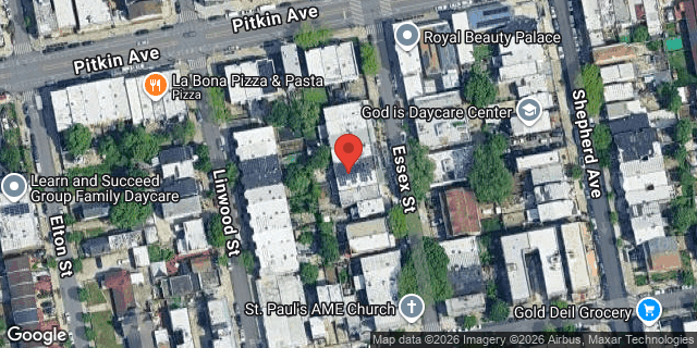 Aerial map of 428 ESSEX STREET, Brooklyn