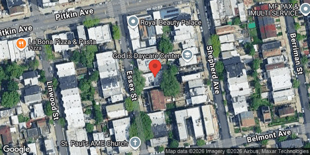 Aerial map of 429 ESSEX STREET, Brooklyn