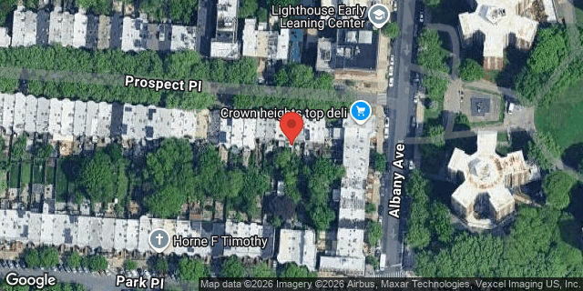 Aerial map of 1118 PROSPECT PLACE, Brooklyn