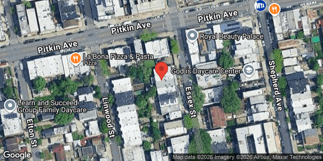 Aerial map of 422 ESSEX STREET, Brooklyn