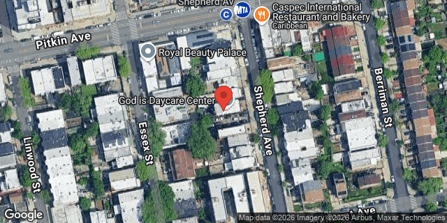 Aerial map of 442 SHEPHERD AVENUE, Brooklyn