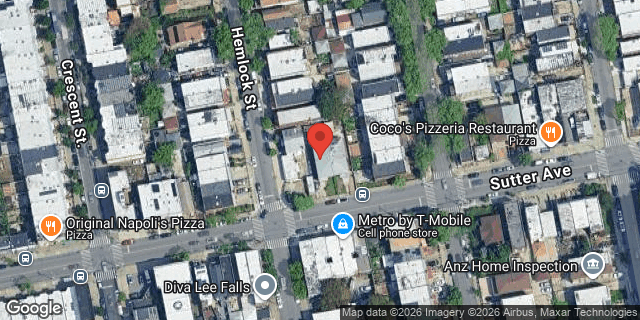 Aerial map of 1345 SUTTER AVENUE, Brooklyn