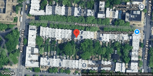 Aerial map of 1088 PROSPECT PLACE, Brooklyn