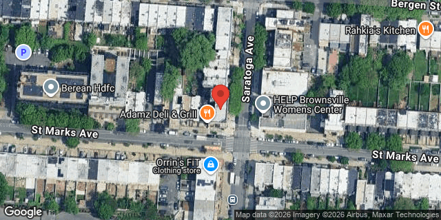 Aerial map of 354 SARATOGA AVENUE, Brooklyn