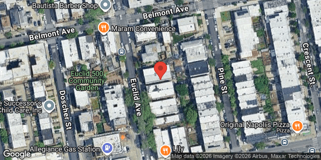 Aerial map of 549 EUCLID AVENUE, Brooklyn