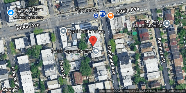 Aerial map of 438 SHEPHERD AVENUE, Brooklyn