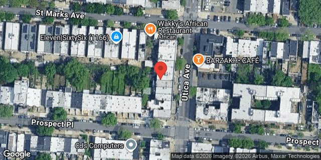 Aerial map of 154 UTICA AVENUE, Brooklyn