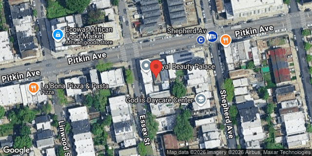 Aerial map of 2462 PITKIN AVENUE, Brooklyn