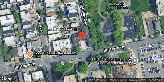 Aerial map of 1409 SUTTER AVENUE, Brooklyn