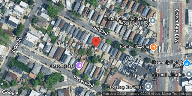 Aerial map of 91-34 GOLD ROAD, Queens