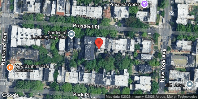 Aerial map of 852 PROSPECT PLACE, Brooklyn