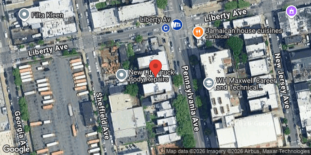 Aerial map of 148 PENNSYLVANIA AVENUE, Brooklyn