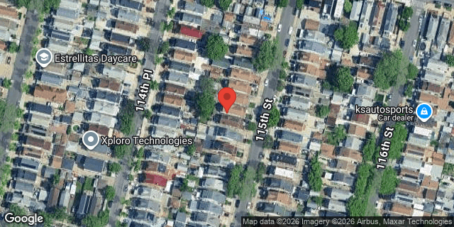 Aerial map of 130-30 115 STREET, Queens