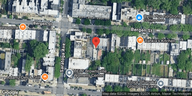 Aerial map of 1954 BERGEN STREET, Brooklyn