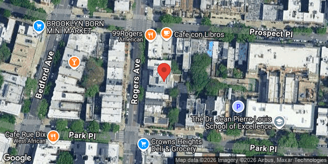 Aerial map of 105 ROGERS AVENUE, Brooklyn
