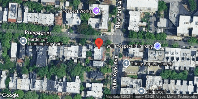 Aerial map of 182 NEW YORK AVENUE, Brooklyn