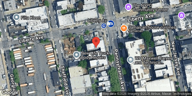 Aerial map of 144 PENNSYLVANIA AVENUE, Brooklyn