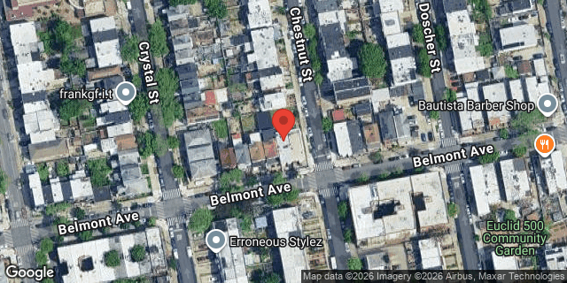 Aerial map of 959 BELMONT AVENUE, Brooklyn