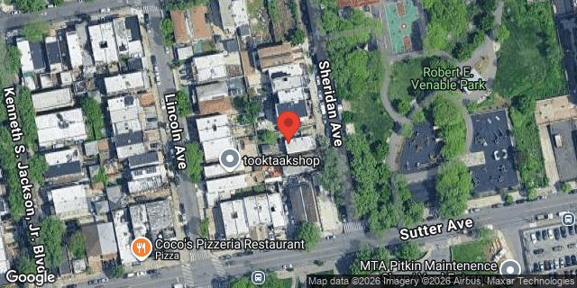 Aerial map of 322 SHERIDAN AVENUE, Brooklyn