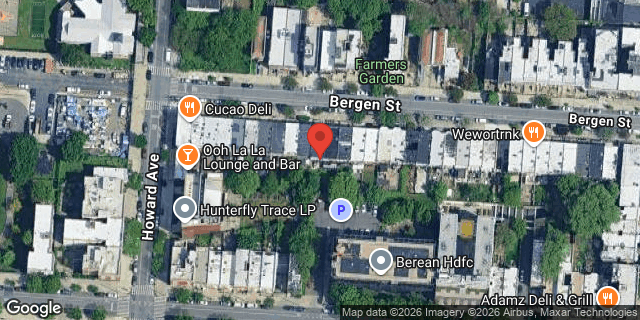 Aerial map of 1892 BERGEN STREET, Brooklyn