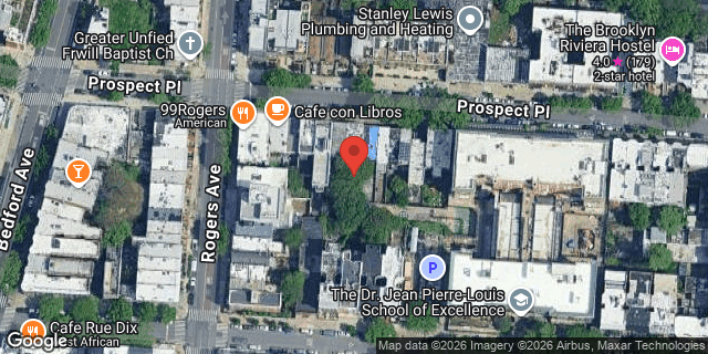 Aerial map of 734 PROSPECT PLACE, Brooklyn