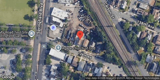 Aerial map of 218-19 138 ROAD, Queens