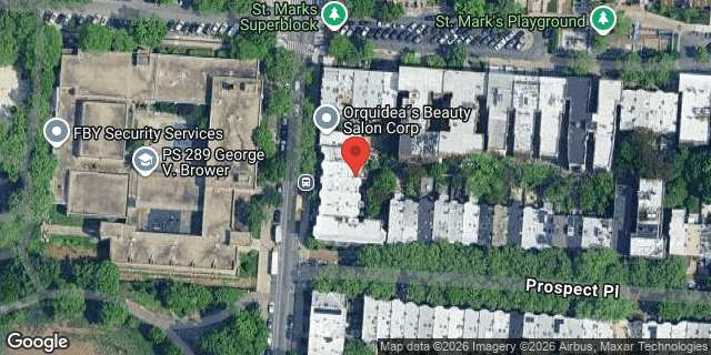 Aerial map of 169 KINGSTON AVENUE, Brooklyn