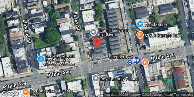Aerial map of 399 ESSEX STREET, Brooklyn