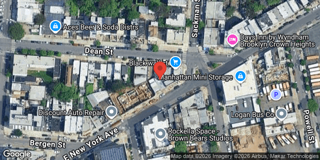 Aerial map of 1671 EAST NEW YORK AVENUE, Brooklyn